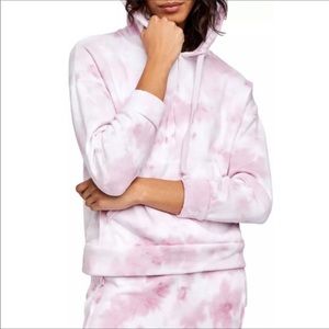 Free People Tie Dye Hoodie Pink Work It Out